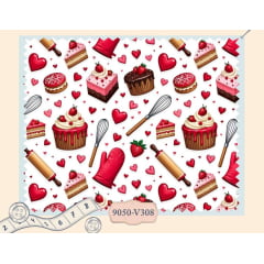 Tricoline Doces fundo Branco