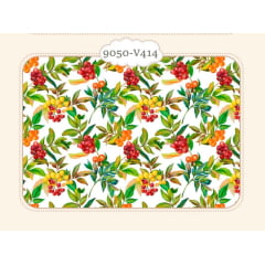 Tricoline Frutas Coloridas Tricoline Frutas Coloridas