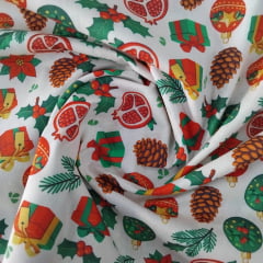 Tricoline de Natal Fundo Branco