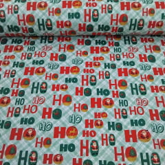 Tricoline De Natal HoHoHo Verde