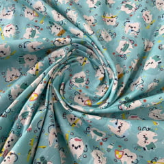 Tricoline Dentes Fundo Verde