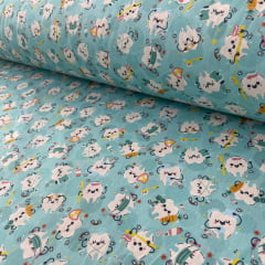 Tricoline Dentes Fundo Verde