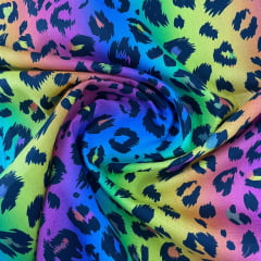 Tricoline Digital Carnaval Animal Print Onça