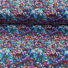 Tricoline Digital Carnaval Bolinhas Coloridas Tricoline Digital Carnaval Bolinhas Coloridas