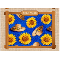 Tricoline Digital Girassol Festa Junina