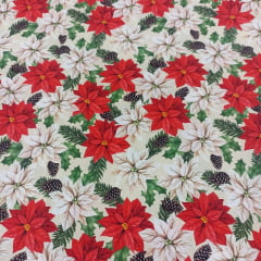 Tricoline Digital Natal Floral 