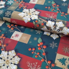 Tricoline Digital Natal Patchwork