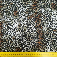 Tricoline Oncinha Fundo Amarelo e Branco Tricoline Oncinha Fundo Amarelo e Branco