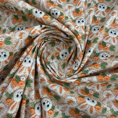 Tricoline Páscoa Coelho Laranja