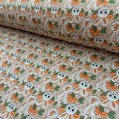 Tricoline Páscoa Coelho Laranja