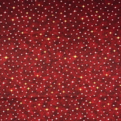 Tricoline Exclusivo Marantex Natal Estrelas Vermelhas 