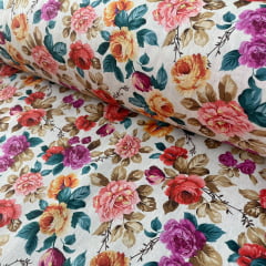 Tricoline Floral Clássico 