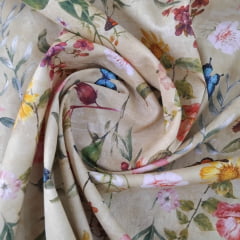 Tricoline Floral Borboletas