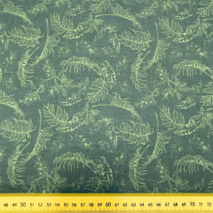 Tricoline Folhas Verde G Tricoline Folhas Verde G