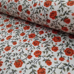 Tricoline Rosas Vermelhas
