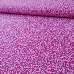 Tricoline Florzinha Rosa Pink
