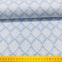 Tricoline Arabesco Azul Tricoline Arabesco Azul