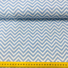 Tricoline Chevron Azul Tricoline Chevron Azul