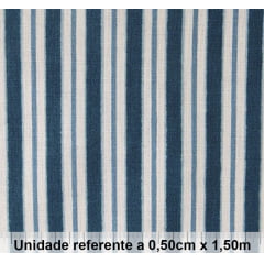 Tricoline Listrada Azul Tricoline Listrada Azul