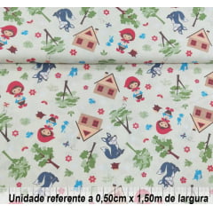 Tricoline Chapeuzinho Vermelho Tricoline Chapeuzinho Vermelho