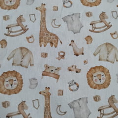 Tricoline Safari Baby Branco
