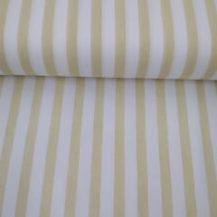 Tricoline Listrado Amarelo Claro