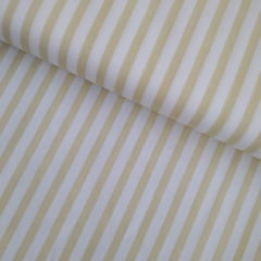 Tricoline Listrado Amarelo Claro