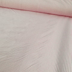 Tricoline Listras finas Rosa Bebê 