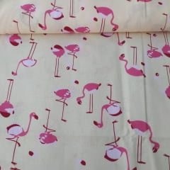 Tricoline Nova Flamingo Bege 