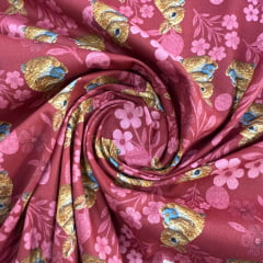 Tricoline Páscoa Fundo Marsala