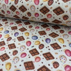 Tricoline Páscoa Ovos e Barra De Chocolate 