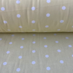 Tricoline Poá Grande  Amarelo BB