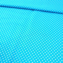 Tricoline Poá Pequeno Azul Turquesa Tricoline Poá Pequeno Azul Turquesa