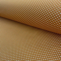 Tricoline Poá Pequeno Mostarda Escuro
