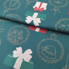 Tricoline Presentes de Natal Verde