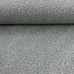 Tricoline Raminhos Fundo Verde Antigo