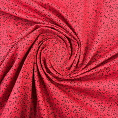 Tricoline Raminhos Vermelho e Preto