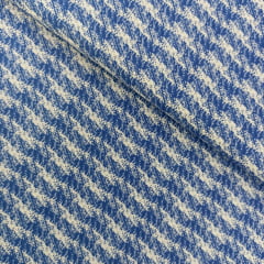 Tricoline Tweed Azul Royal