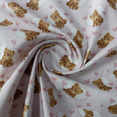 Tricoline Urso Rosa Tricoline Urso Rosa