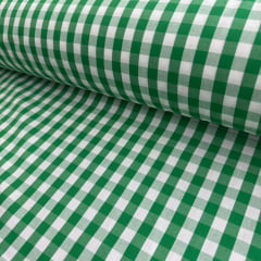 Tricoline Xadrez 1cm Fio Tinto P Verde Bandeira