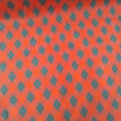 Tricoline Xadrez  Natal Vermelho com Verde 