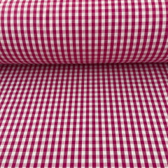 Tricoline Xadrez 0,5cm Fio Tinto PP Pink