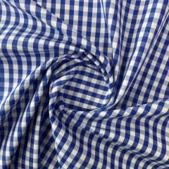 Tricoline Xadrez 0,5cm Fio Tinto PP Royal