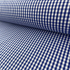 Tricoline Xadrez 0,5cm Fio Tinto PP Royal