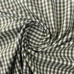 Tricoline Xadrez 0,5cm Fio Tinto PP Verde 