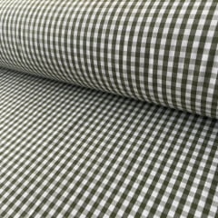 Tricoline Xadrez 0,5cm Fio Tinto PP Verde 