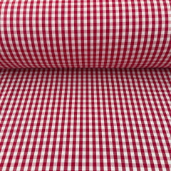 Tricoline Xadrez 0,5cm Fio Tinto PP Vermelho