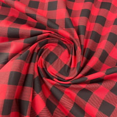 Tricoline Xadrez Vermelho 2,5cm