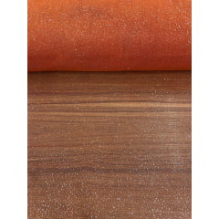 Tule Terracota com Gliter  
