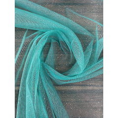 Tule Verde Serenity com Gliter
